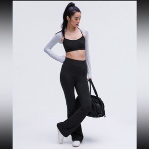 Lululemon Super High Rise Groove Flare Pant in Nulu, Black Size 16